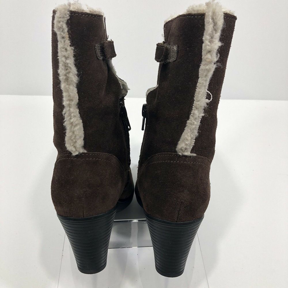 Clarks Bendables Suede Cuff Ankle Boots - Picture 5 of 8